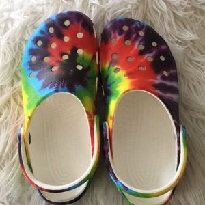 Tie-Dye Crocs Size 7 Womens